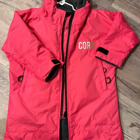 Kids Pink Swim parka